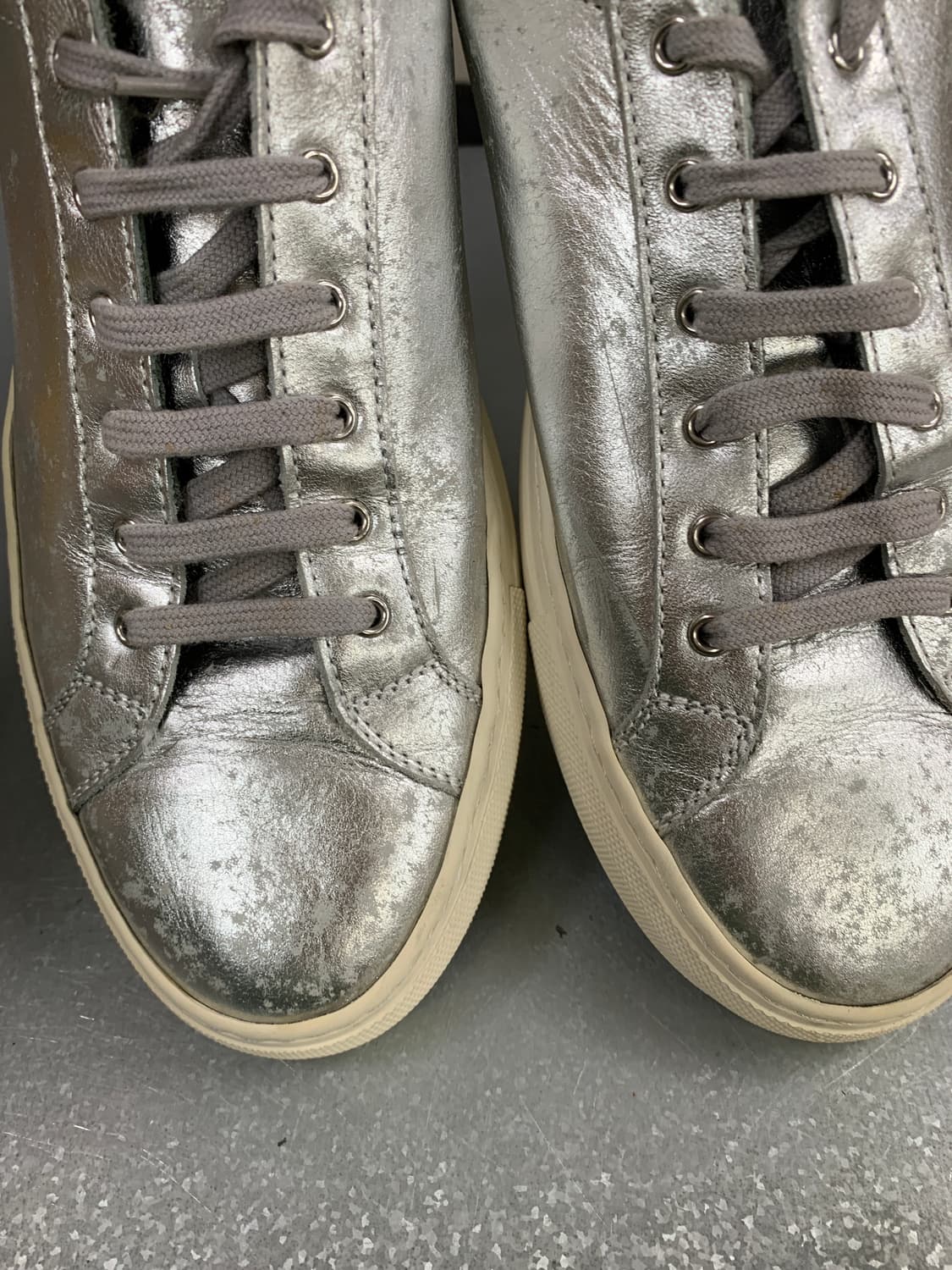 커먼 프로젝트 아킬레스 레트로 로우탑 스니커즈 실버 41(260) 상품이미지4