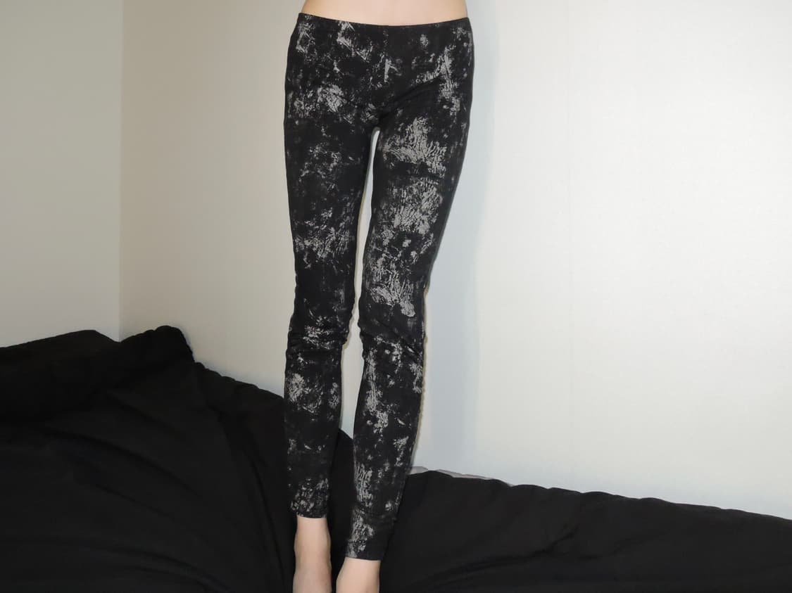 Snow Wash Dye Shirring Leggings 상품이미지3