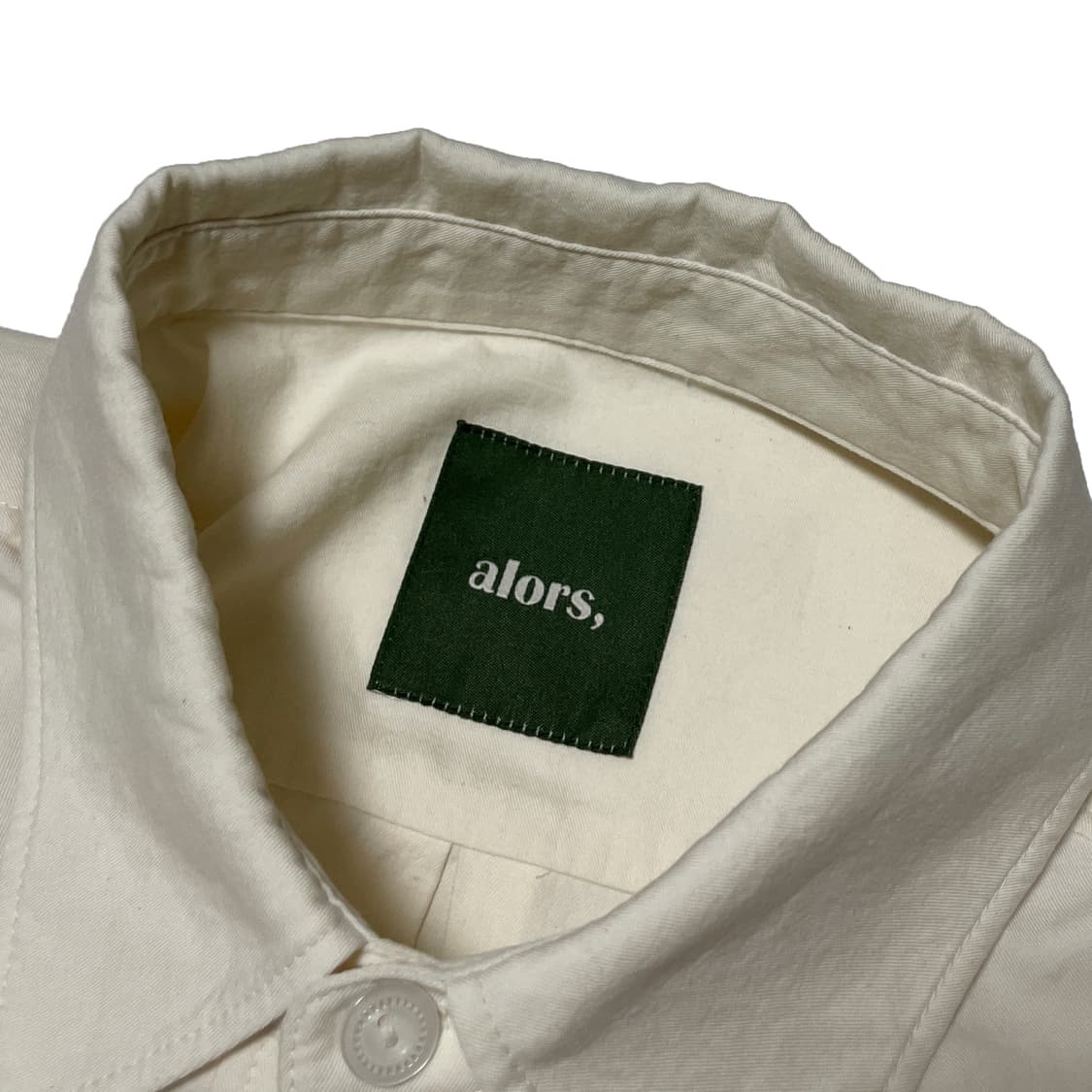 alors 알로스 아이보리 반팔 셔츠 상품이미지5