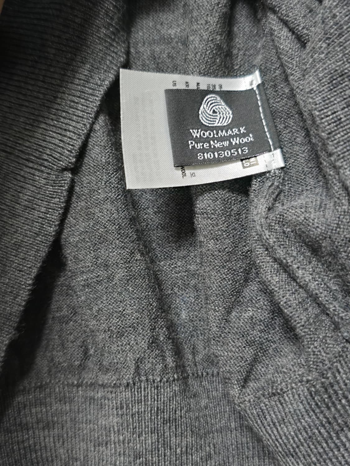 유니클로 울100 pure new wool 니트 M 상품이미지3