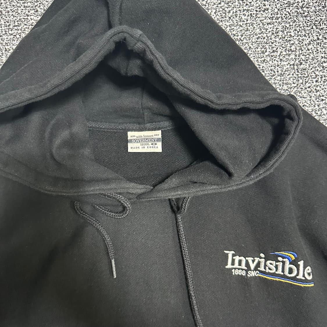(L추천) 소버먼트 인비저블 후드티 상품이미지2