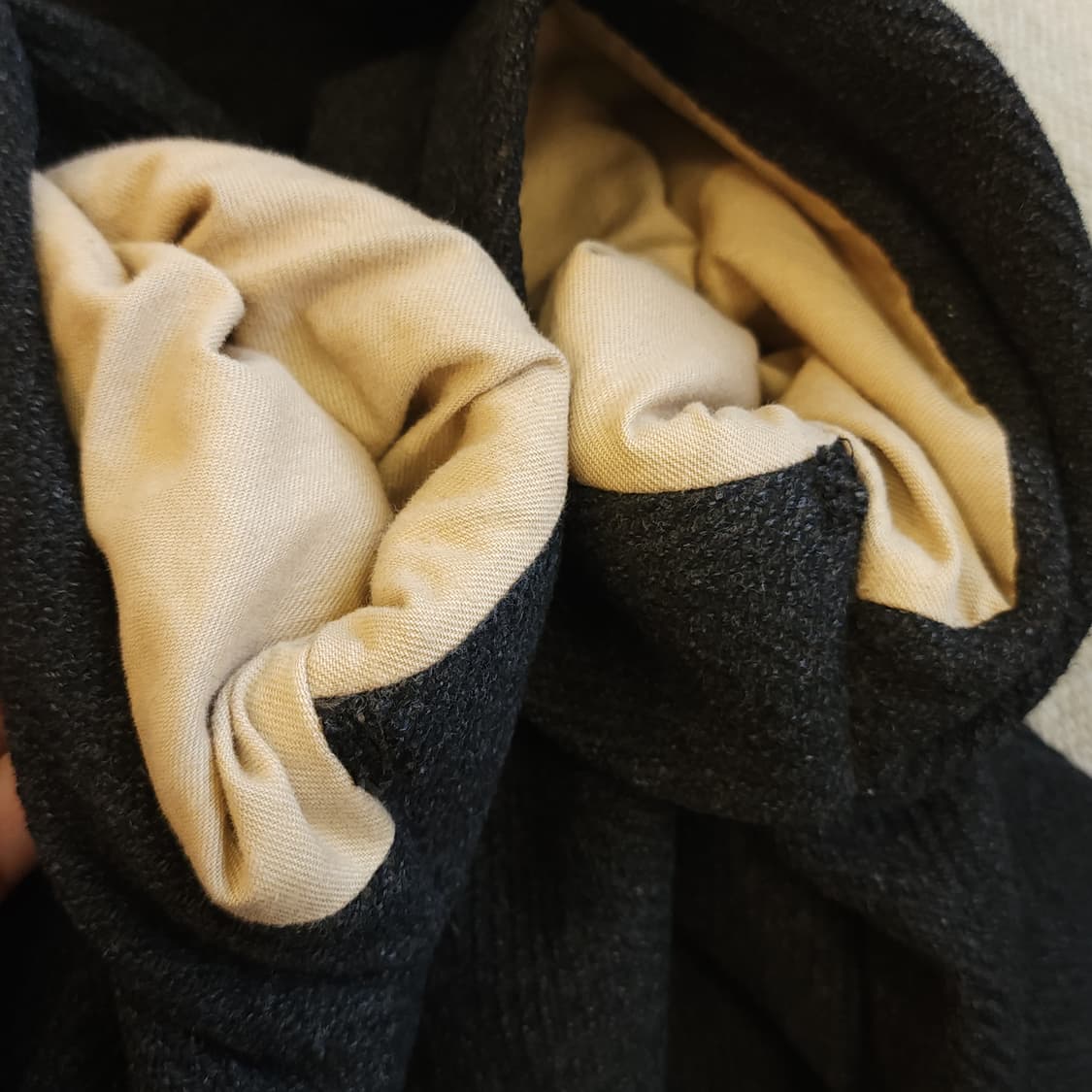 90s 조르지오 아르마니 카코트 헤비울 헤링본 코트 50 상품이미지8