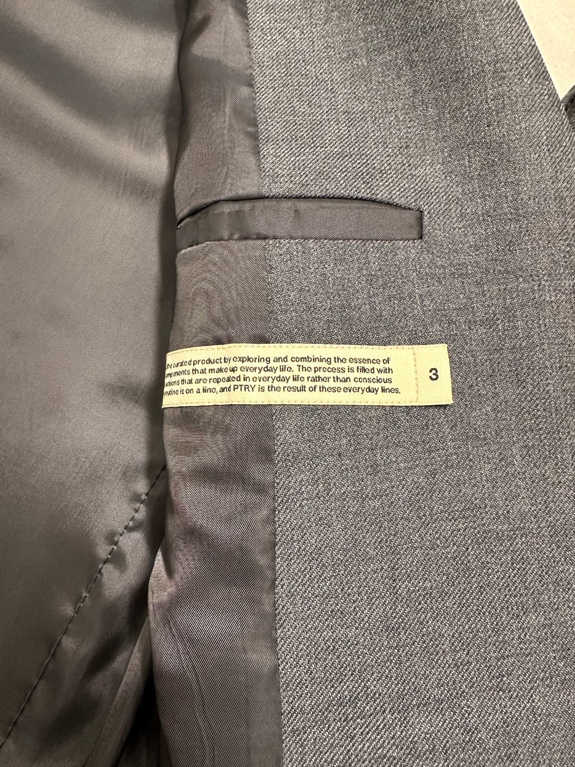 포터리 울 스포츠 셋업 미드그레이 3/4 size 상품이미지4