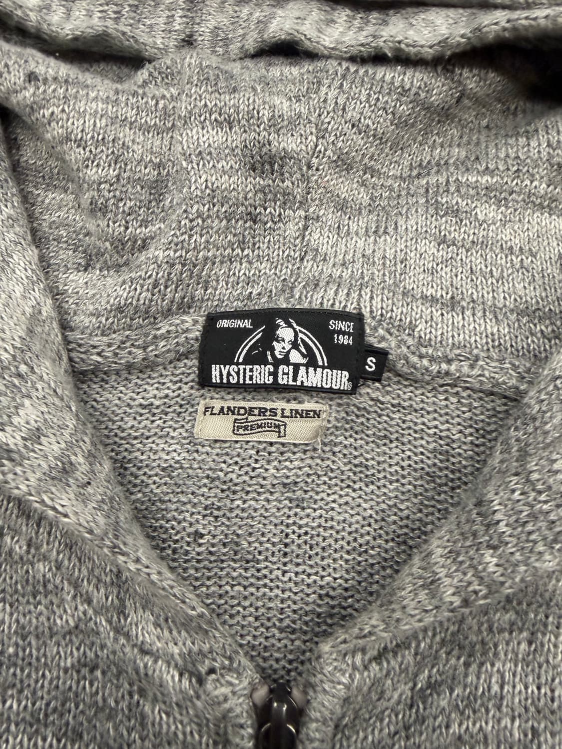 S) 히스테릭 글래머 빈티지 니트 후드 집업 상품이미지4