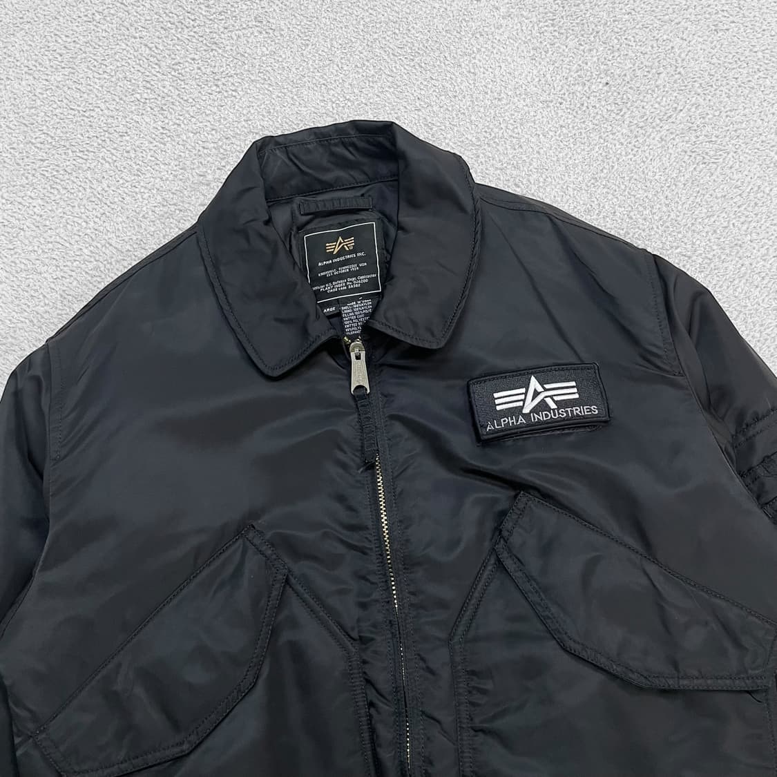 알파인더스트리 CWU45/P 플라이트 항공 점퍼 블랙 상품이미지2