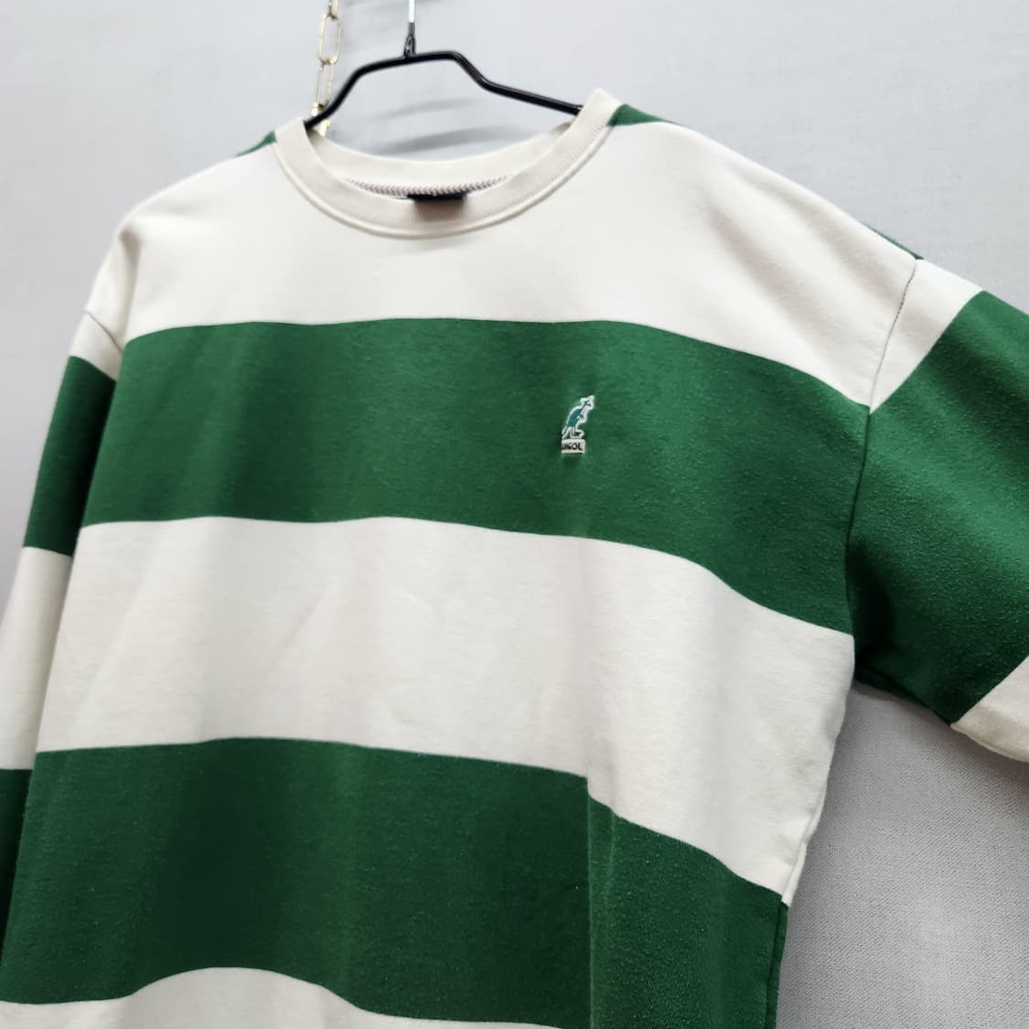 캉골 로고 스트라이프 럭비티 오버핏 맨투맨 S(XL) 상품이미지3