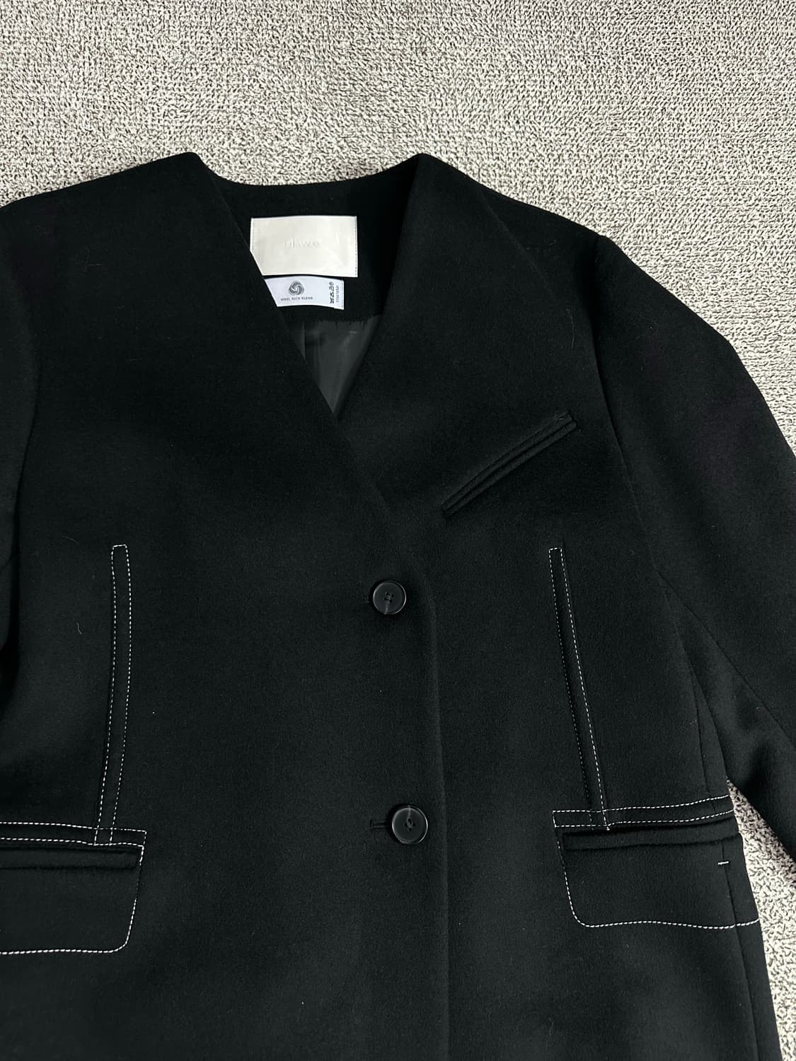 아위 캐시미어 롱코트 상품이미지2