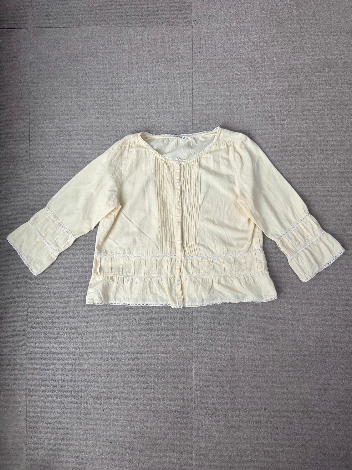 사만사모스 모리걸 핀턱 레이스블라우스 상품이미지1