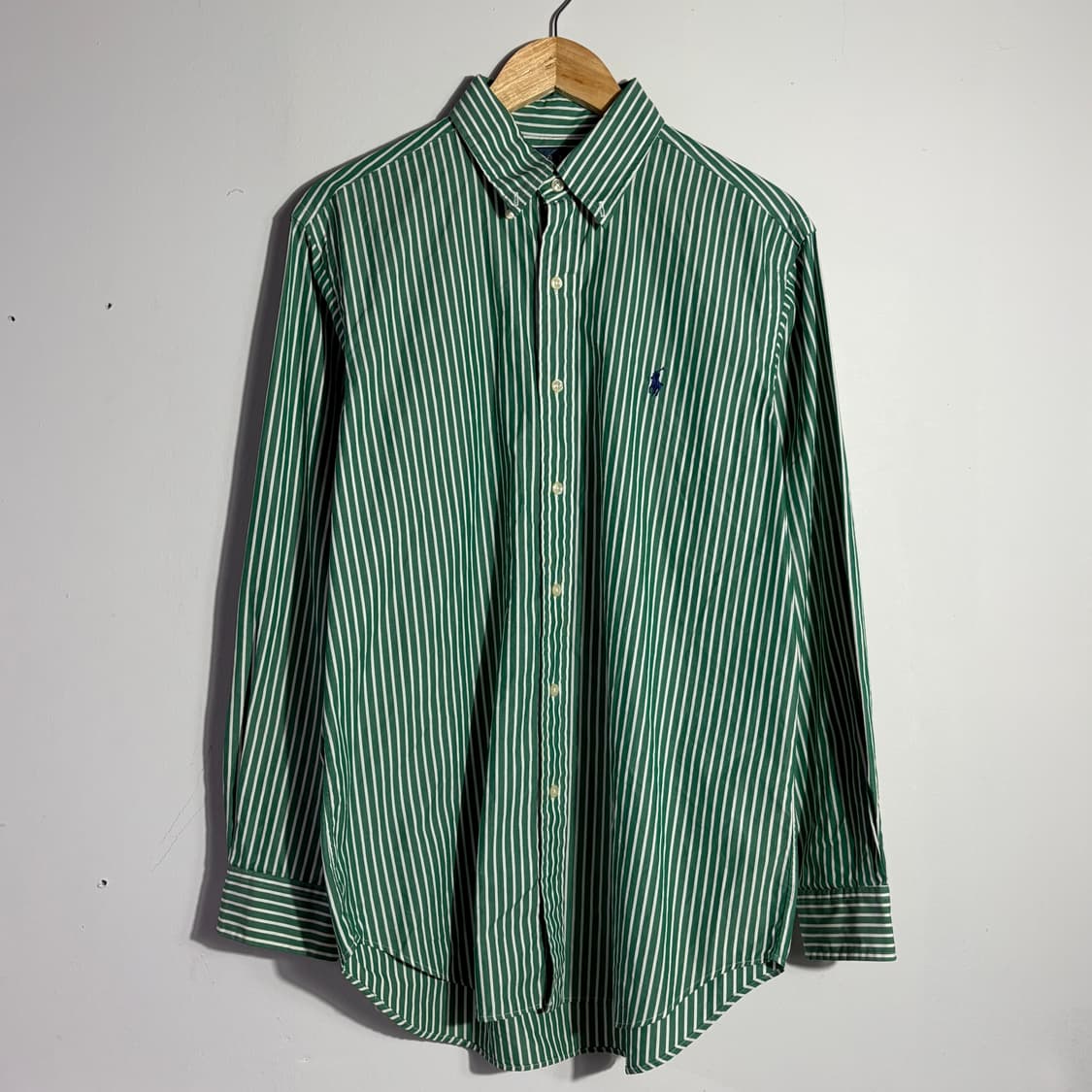 폴로 랄프로렌 빈티지 딥그린 스트라이프 셔츠 (무료배송) 상품이미지1