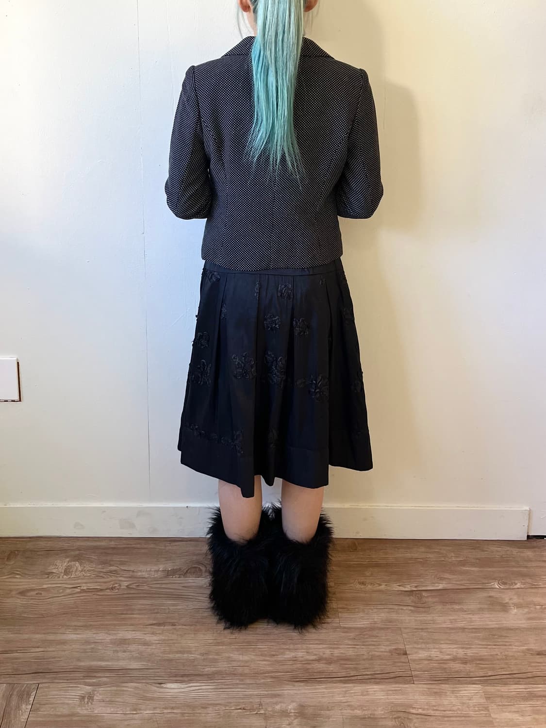 LA VORO ONE 도트 크롭 자켓  상품이미지10