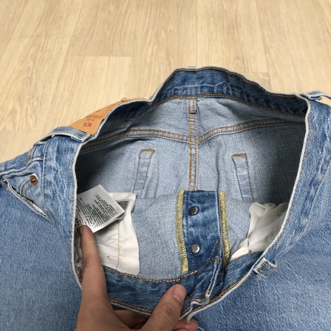 (33) 리바이스 Levi's 501 93 스트레이트핏 연청 데님 상품이미지5