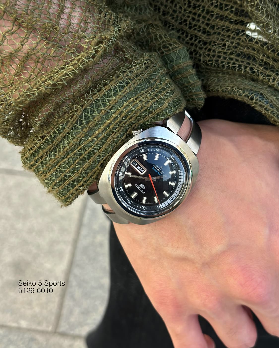 세이코 5 스포츠 JDM 5126-6010 빈티지 오토매틱 시계 상품이미지3