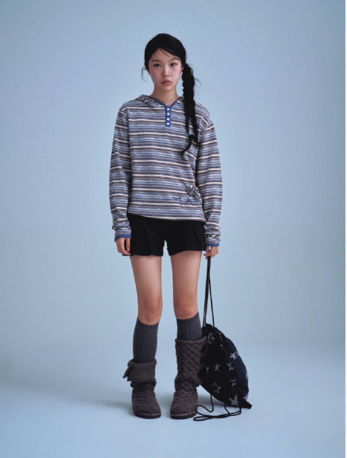 aeae 시나모롤 니트 후드 상품이미지2