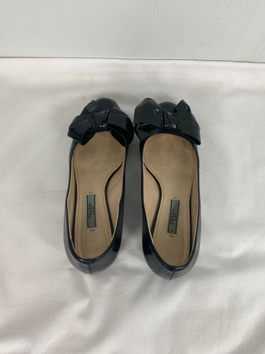 PRADA 프라다 페이던트 리본 펌프스 플랫 구두 36 상품이미지3