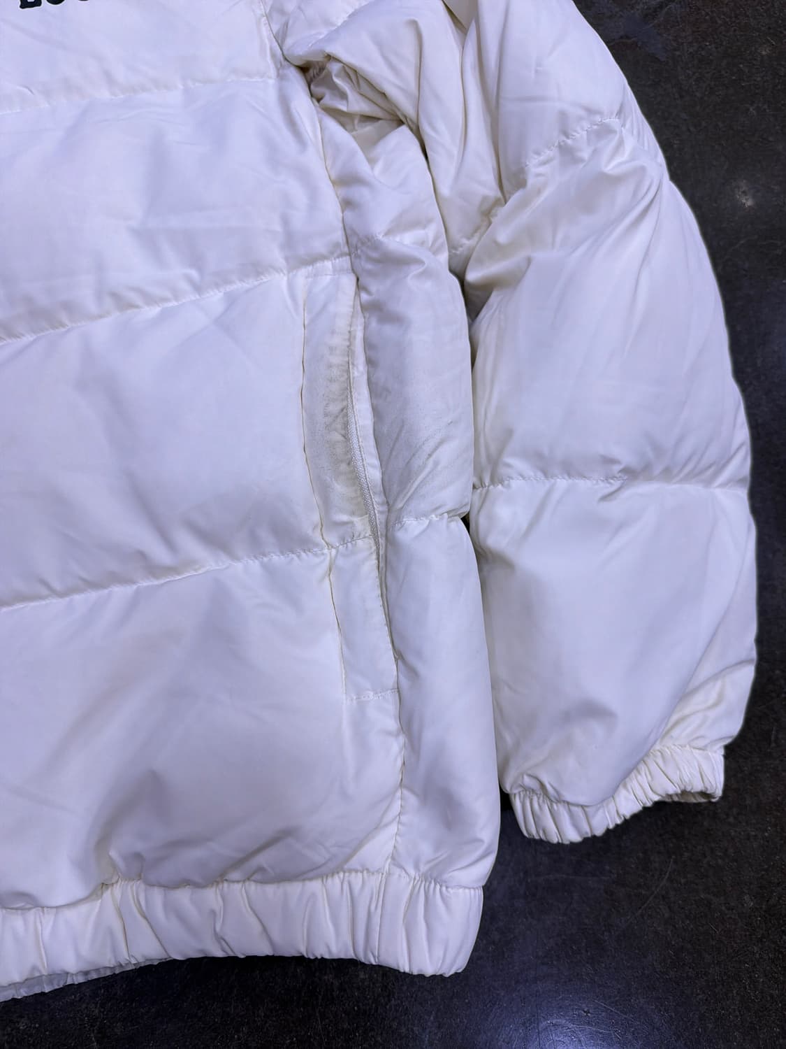 Lee 리 덕다운 오리털 화이트 숏패딩 점퍼 M 상품이미지6