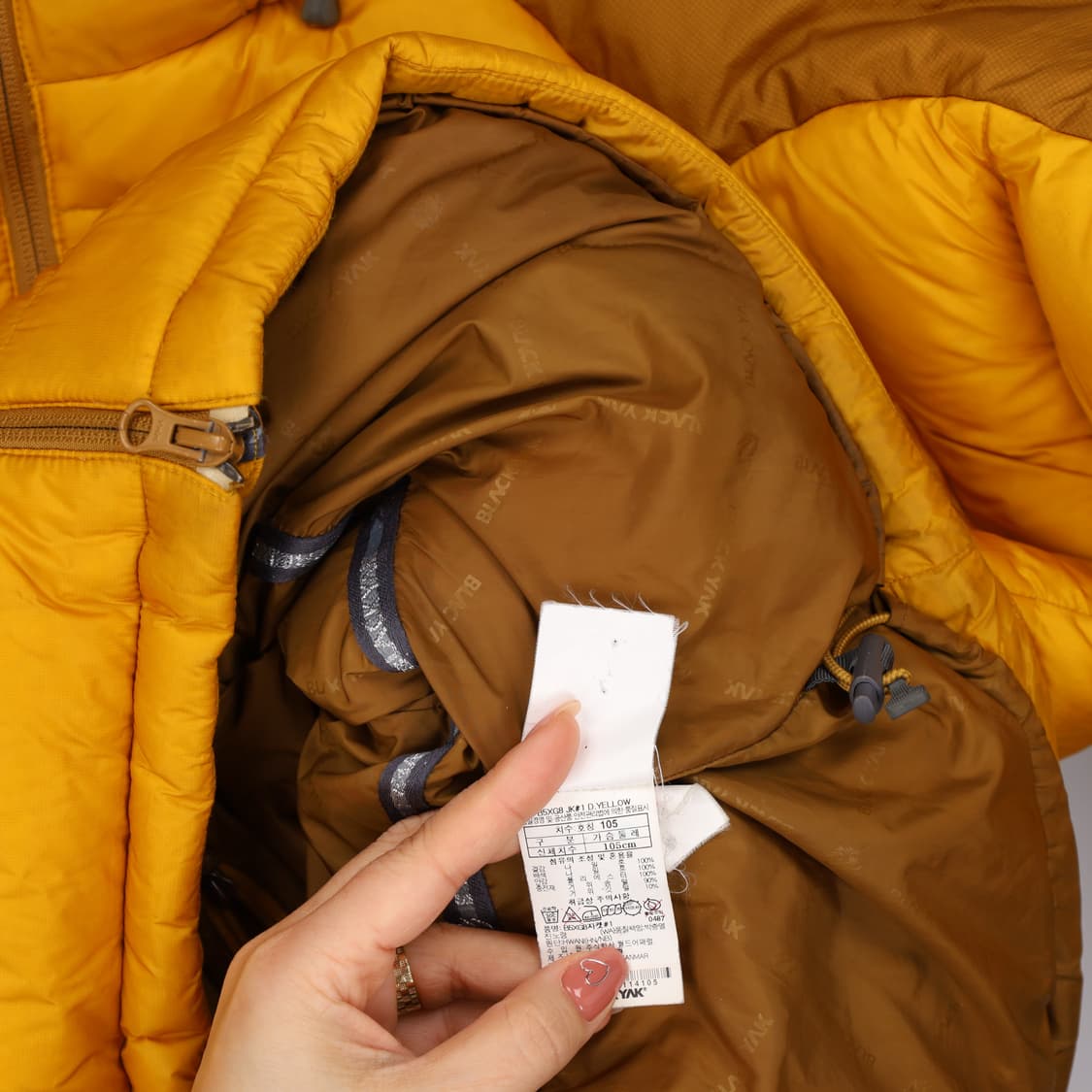 [105] 블랙야크 구스다운 후드 패딩 점퍼 1215J2 상품이미지7