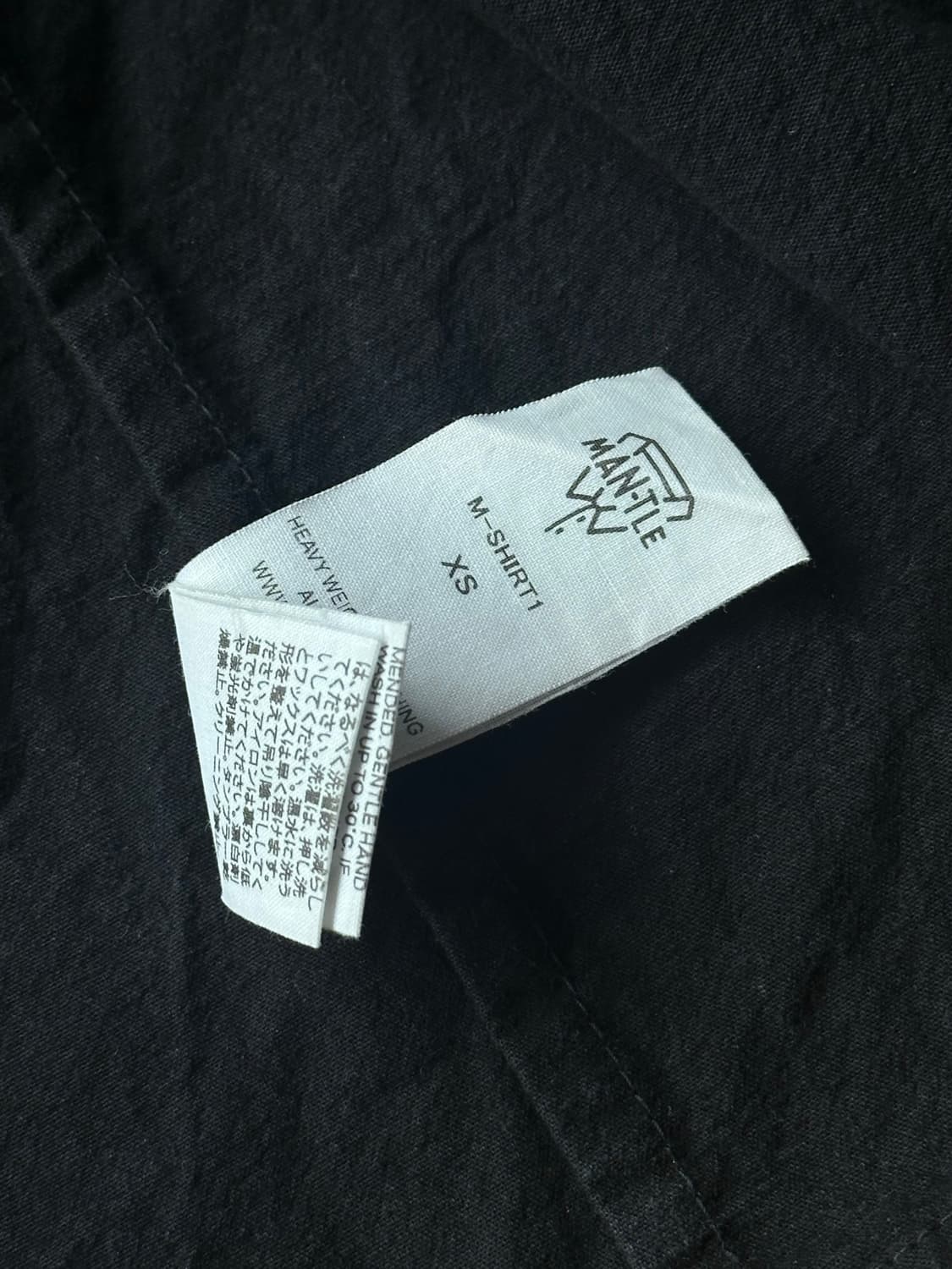 [xs] MAN-TLE 맨틀 R0S1 M-Shirt 1 (Black Wa 상품이미지7