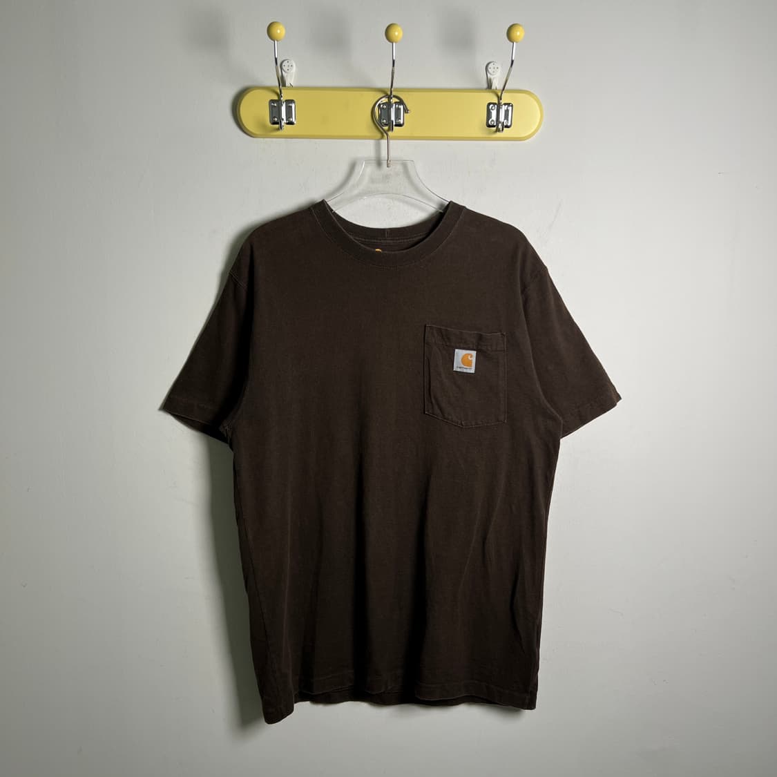 Carhartt 칼하트 브라운 포켓 반팔 티셔츠 S 상품이미지1