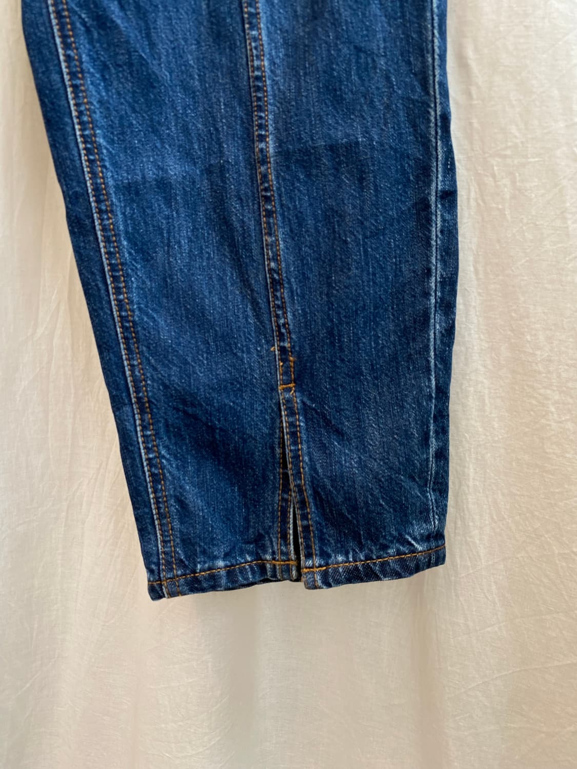 GU 하이웨이스트 진청팬츠(L) 상품이미지5