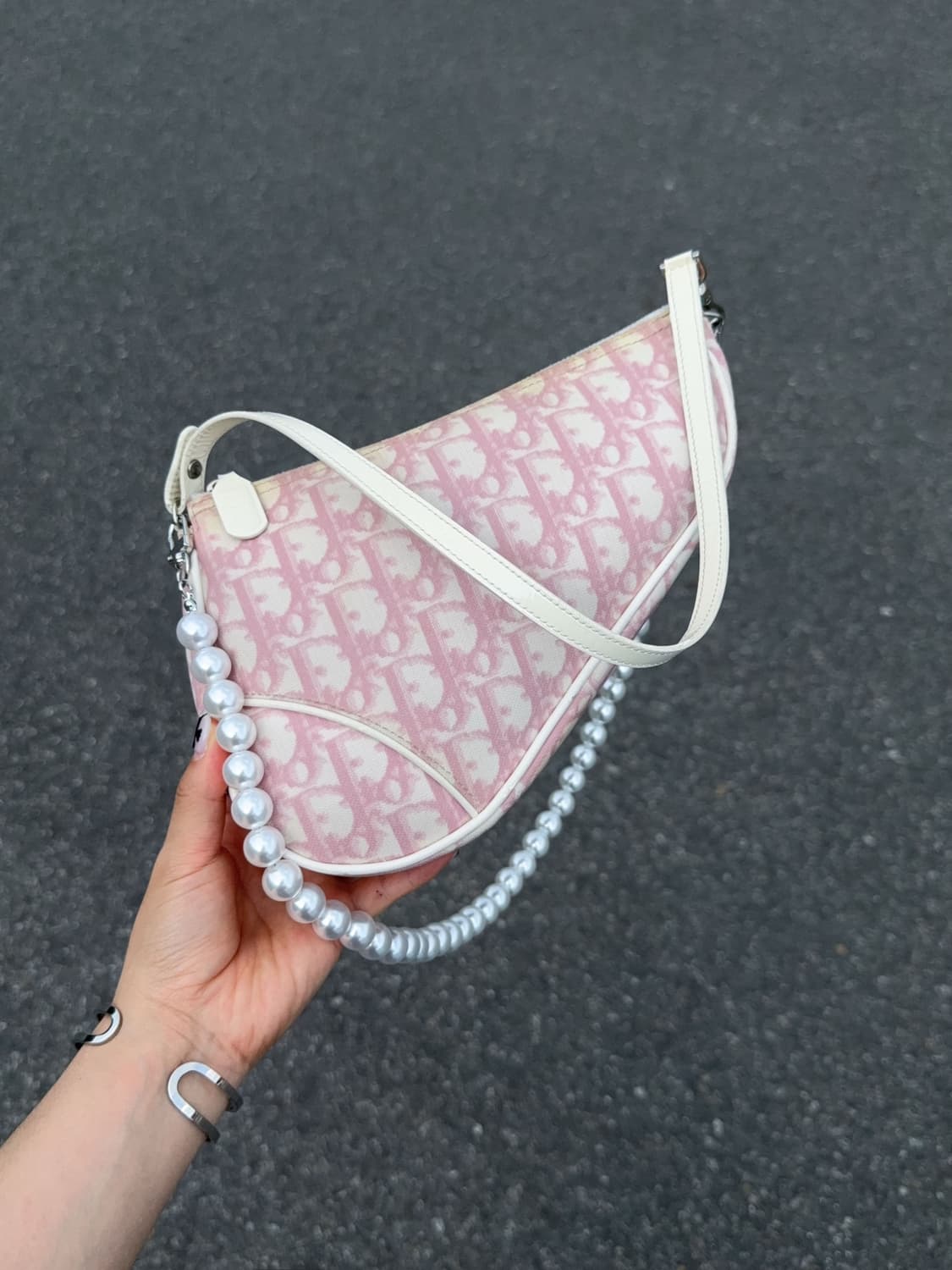디올 오블리크 pvc 새들 파우치백 상품이미지9