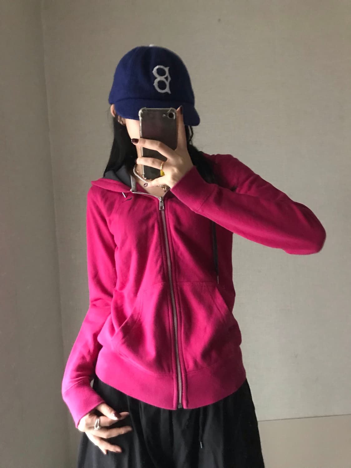 나이키 핑크 슬림핏 후드집업 상품이미지3