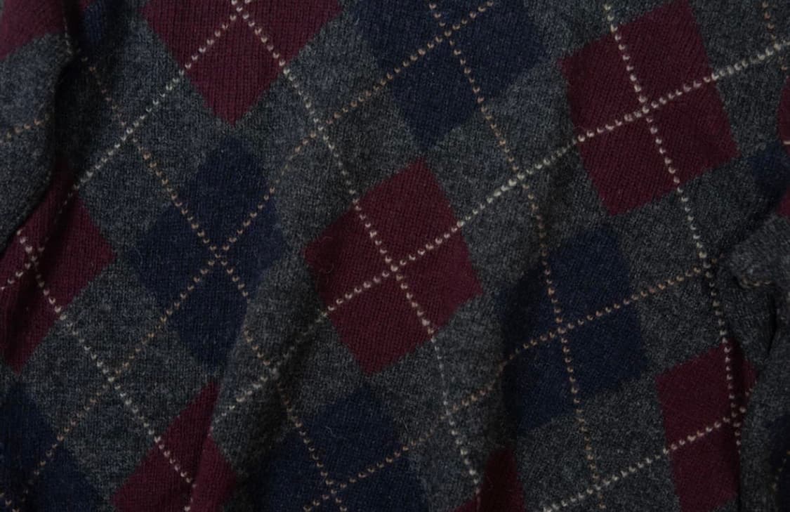 폴로 랄프로렌 아가일 울 니트 스웨터 상품이미지4