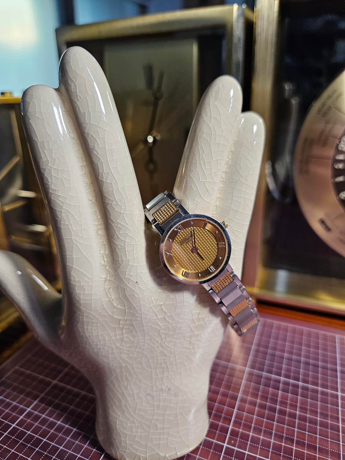 st듀퐁 스위스 메이드 쿼츠시계 여성 콤비 상품이미지1