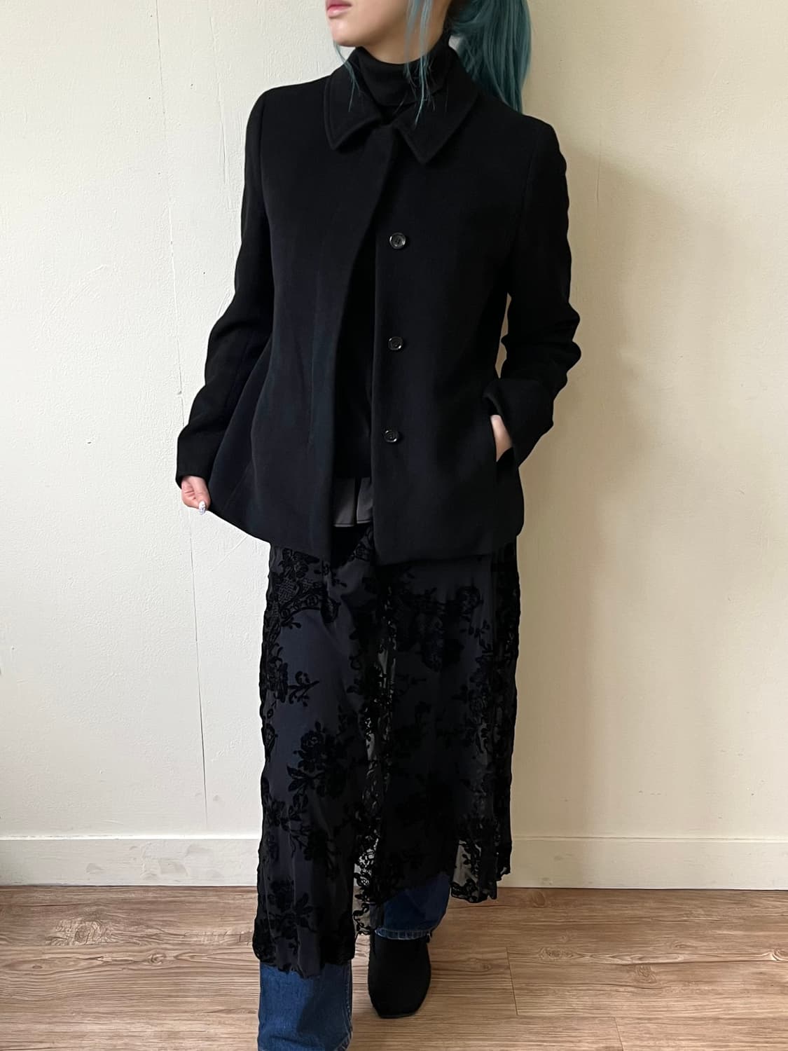 COMME CA DU MODE 앙고라 숏 코트 상품이미지5