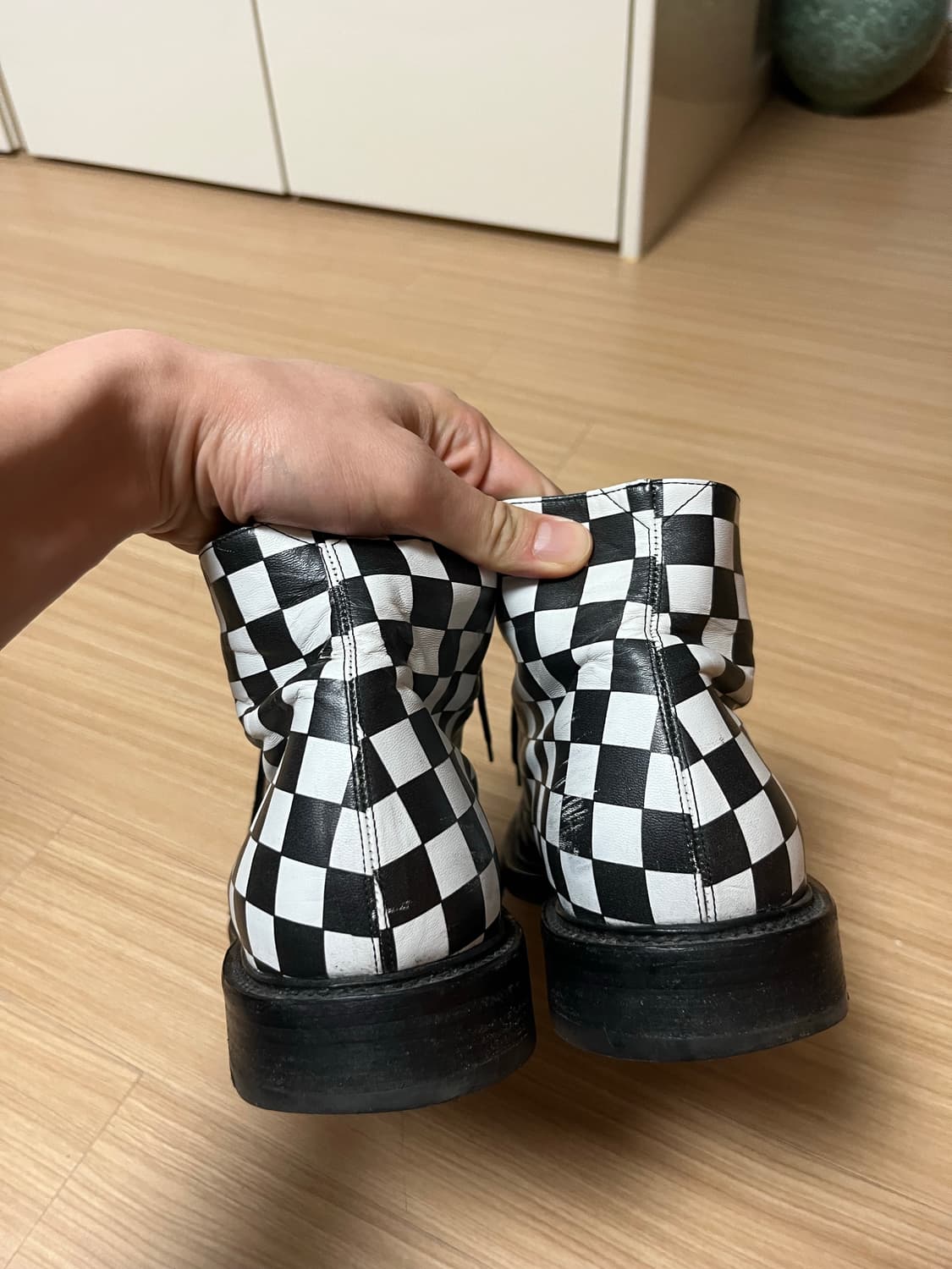 생로랑 체커보드 워커 부츠 42.5 상품이미지3