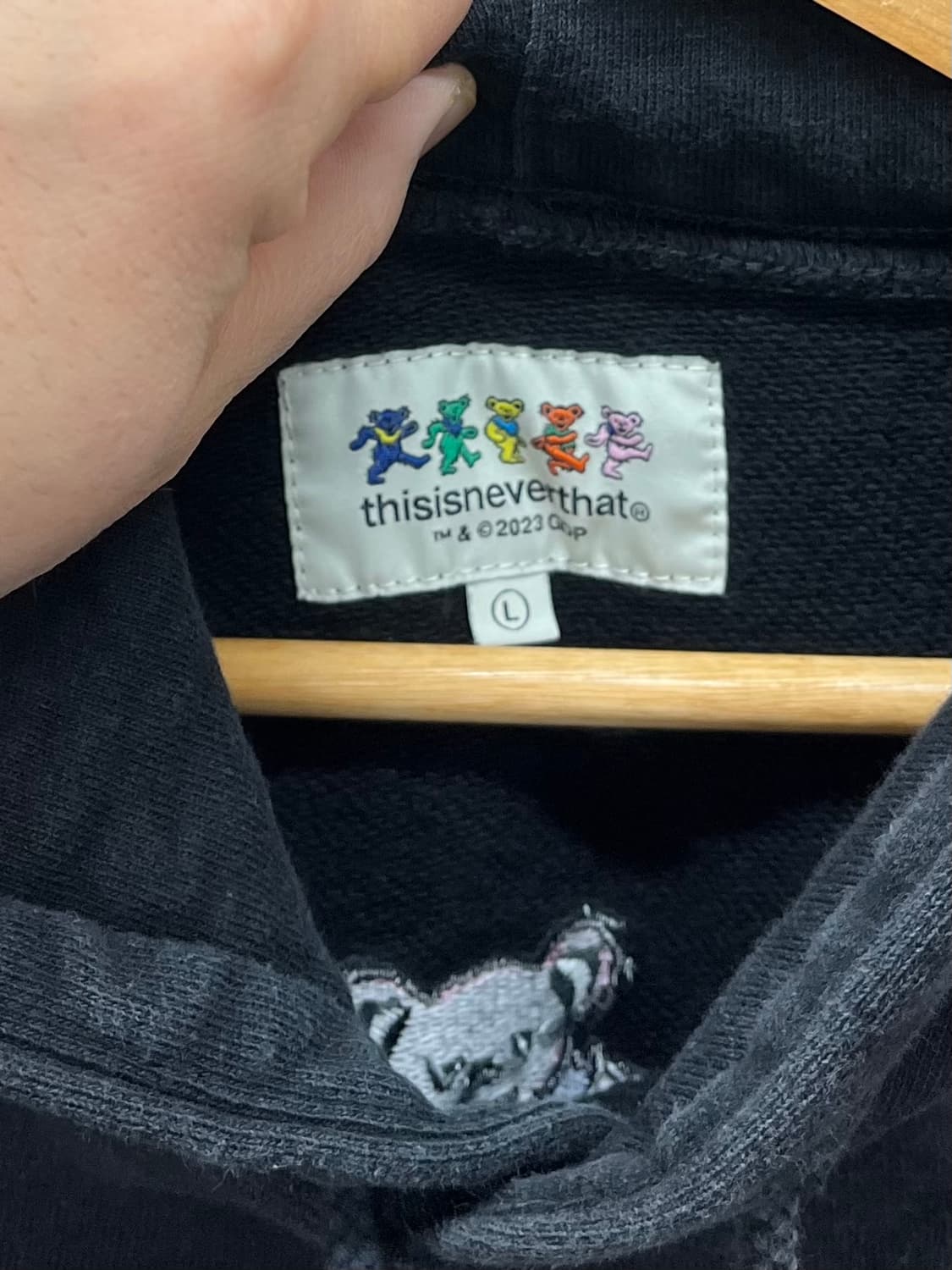 [100~105] 디네댓 X 그레이트풀데드 후드티 L  상품이미지3