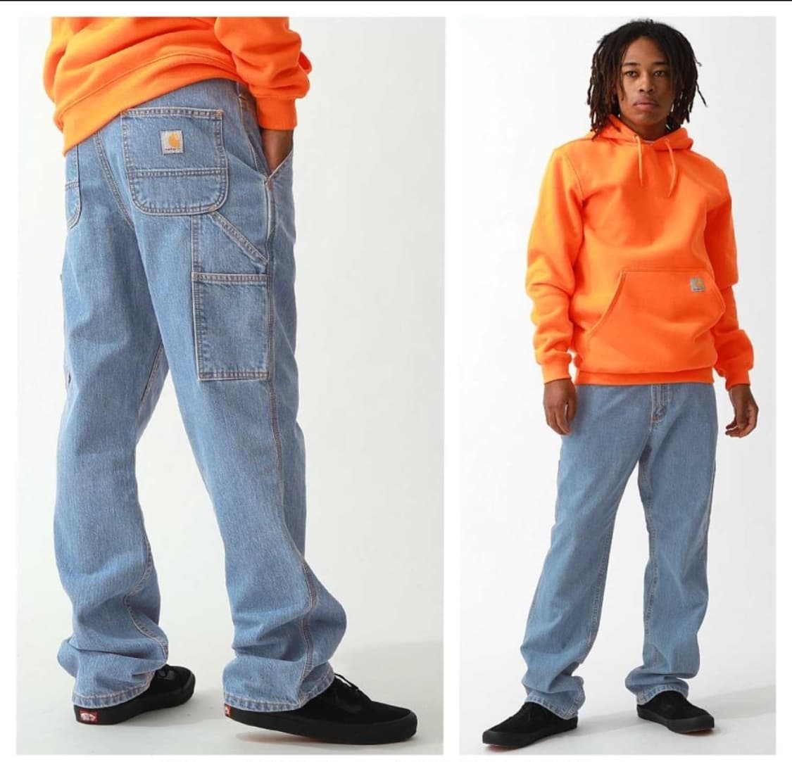 칼하트 싱글니 데님 연청 상품이미지3