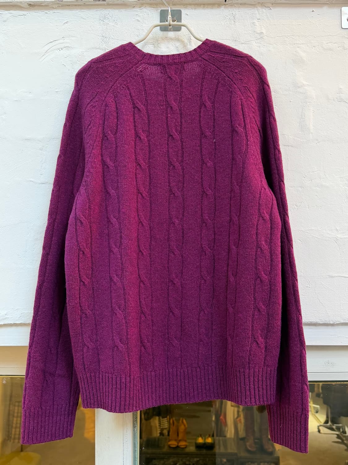 Brooks Brothers 울 니트 스웨터 퍼플 S 상품이미지6