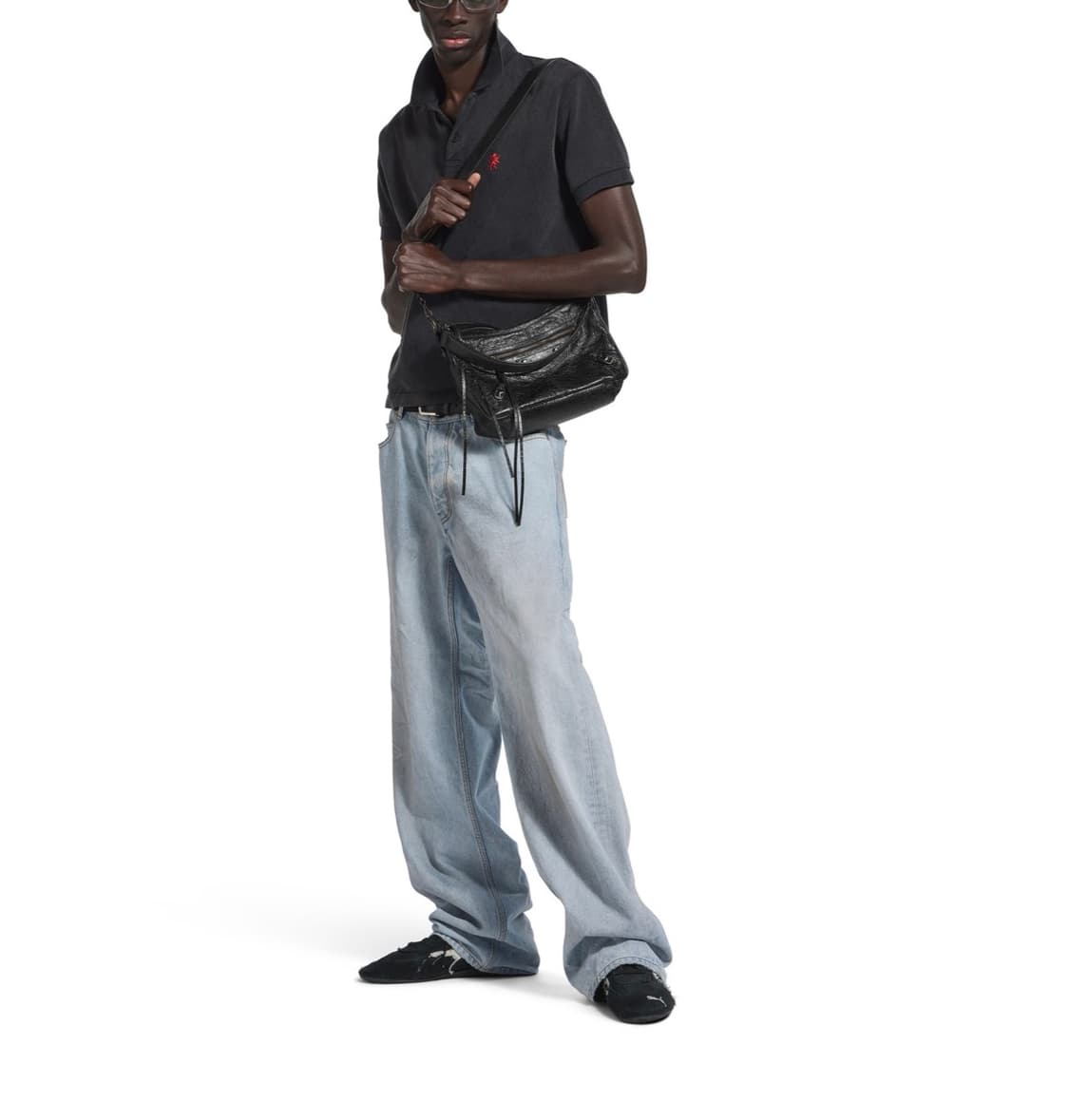 발렌시아가 르 시티 모토 스몰 블랙 상품이미지3