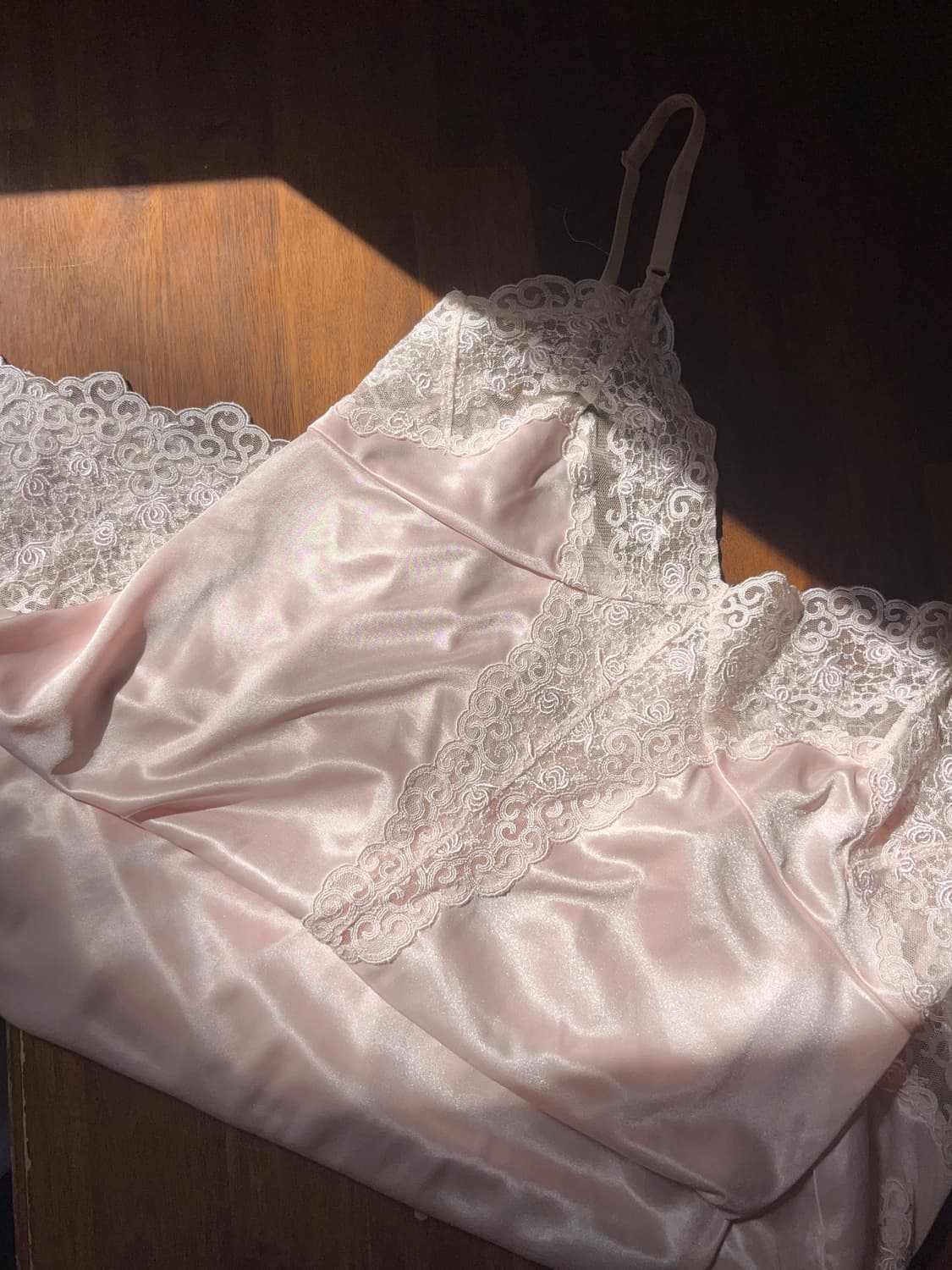 파우더핑크 슬립 원피스 상품이미지1