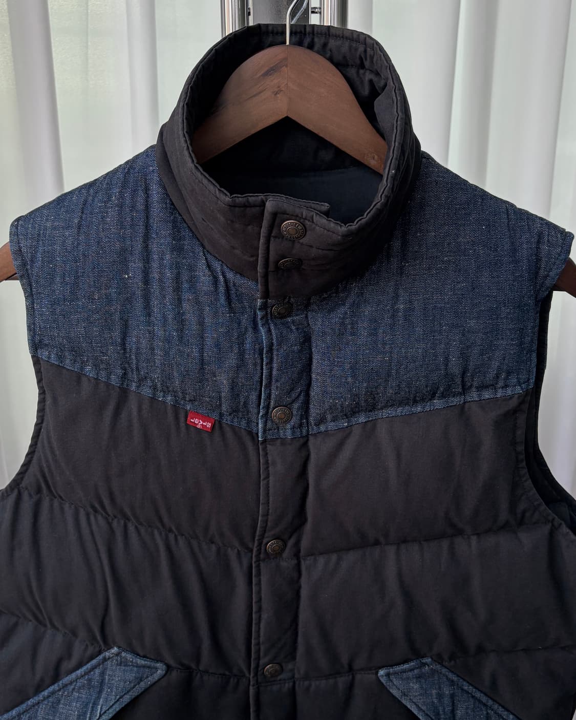 [M]리바이스 Levi's 재팬 레드탭 데님 다운 패딩 베스트 상품이미지5