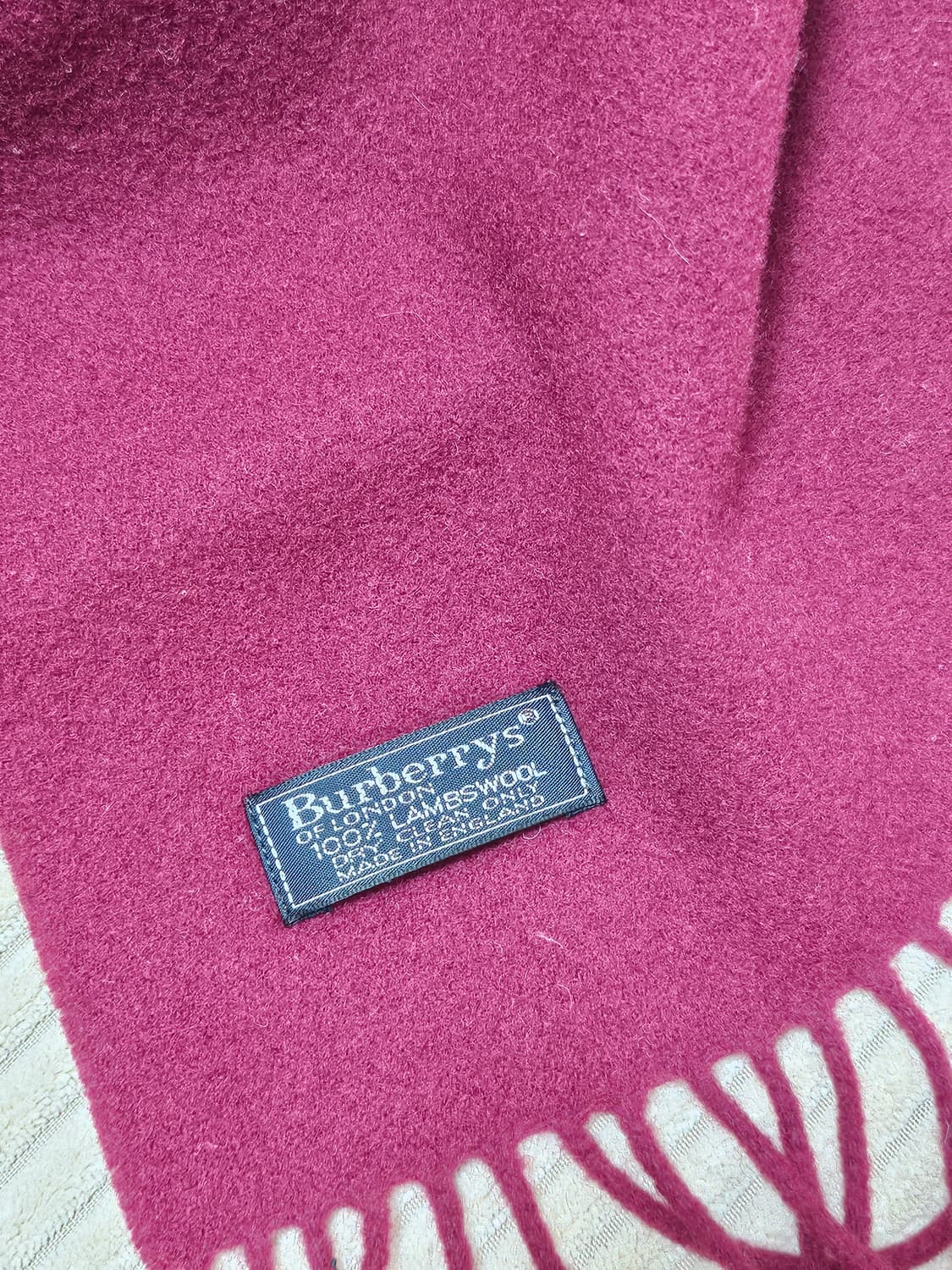 버버리 머플러 버건디 (구형) 상품이미지3