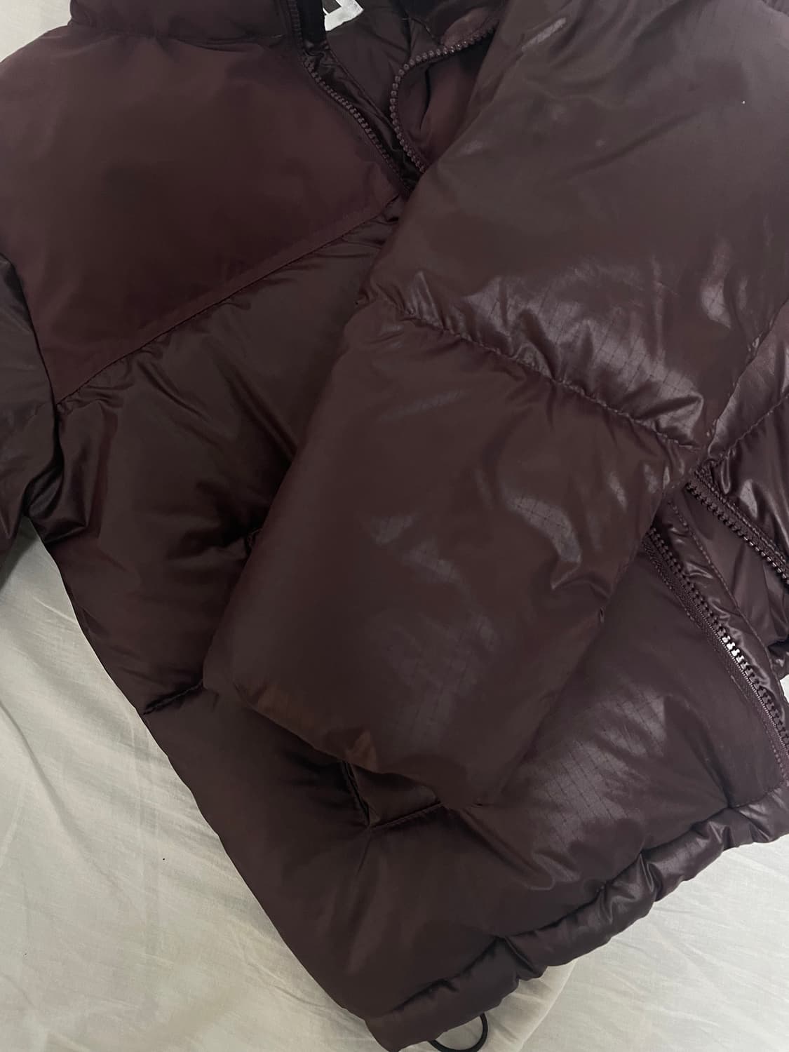 노스페이스 화이트라벨 노벨티 눕시 다운 자켓 코코아 브라운 상품이미지2