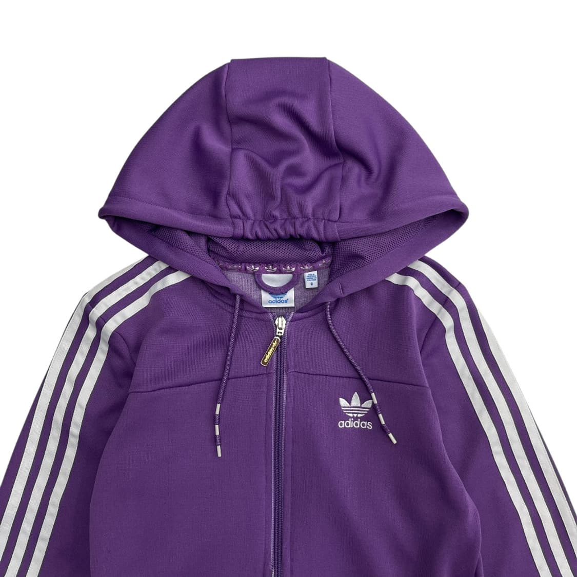 아디다스 화이트라인 셔링 퍼플 후드집업 S 상품이미지4