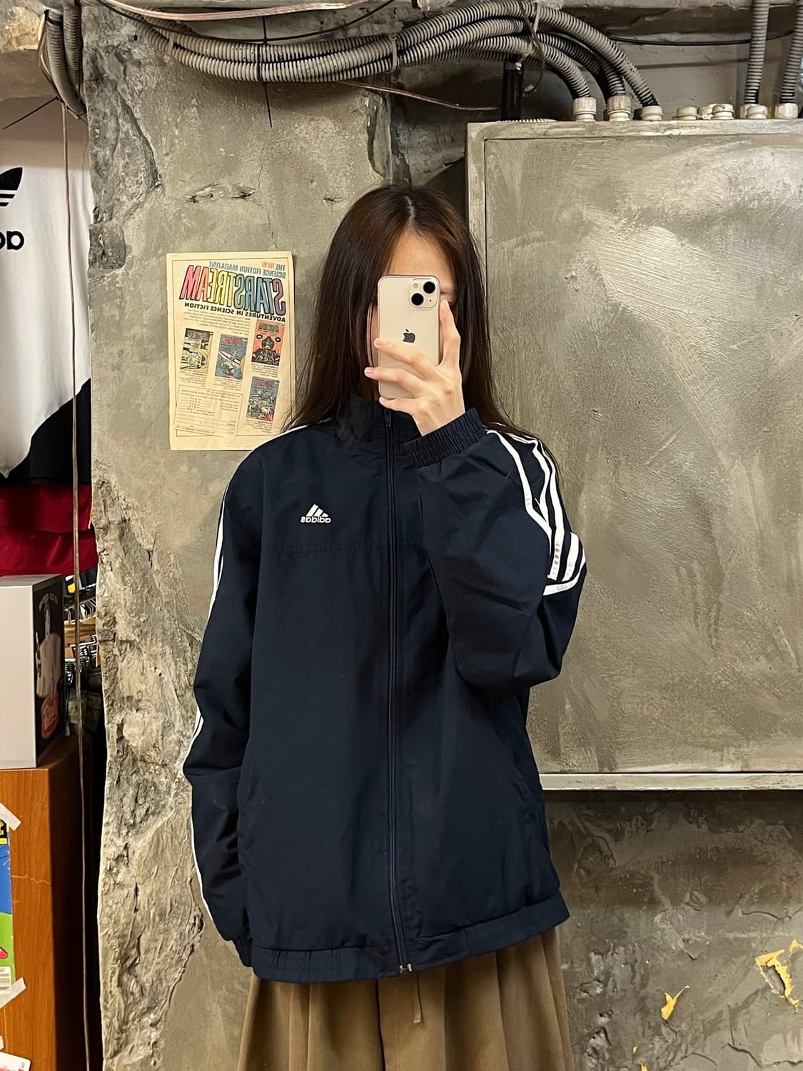아디다스 바람막이 네이비 S #csz650 상품이미지2