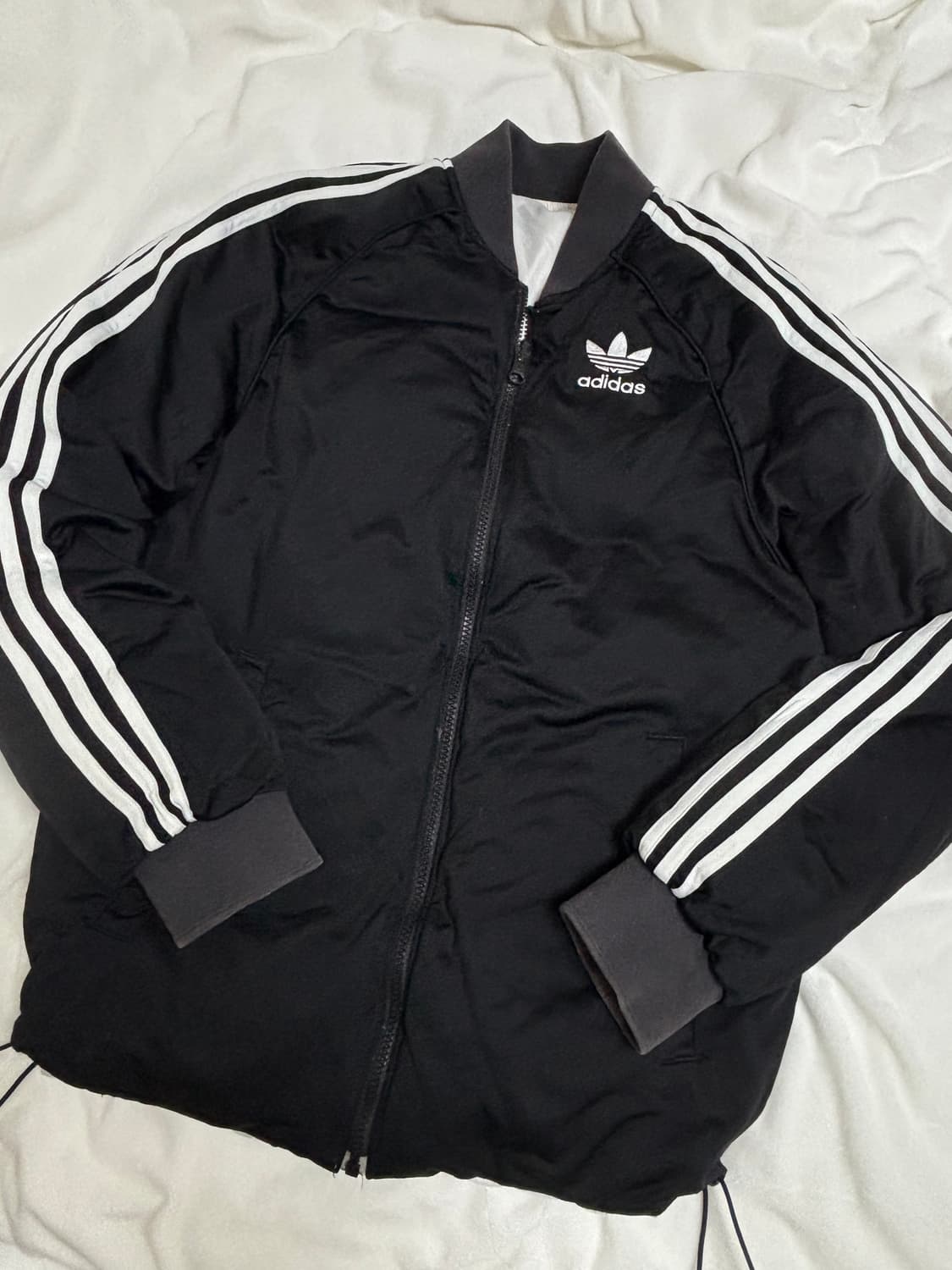 (95) 아디다스 파이어버드 리버서블 양면 패딩 점퍼 화이트 블랙 흰검 상품이미지2