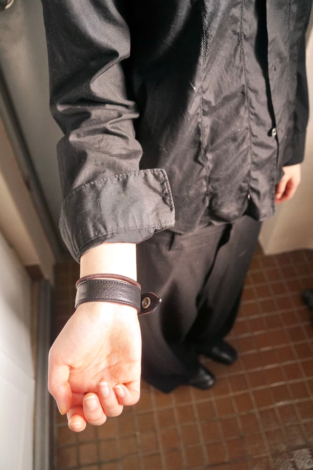 크롬하츠 레더 팔찌 상품이미지2