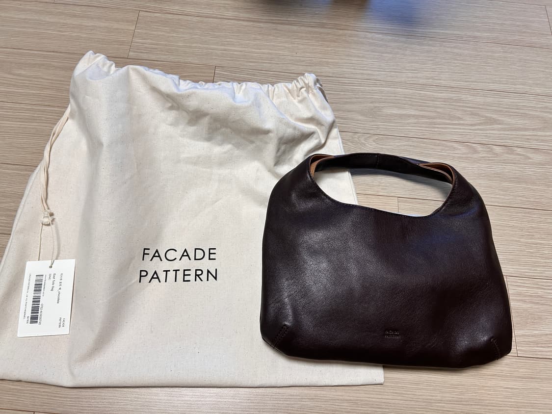파사드패턴 이스트 토트백 chocolate(실사 첨부) 상품이미지8