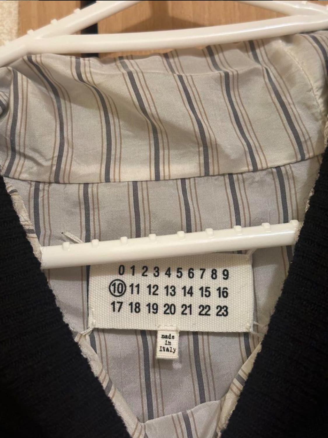 메종 마르지엘라 셔츠 레이어드 디스트레스드 니트 상품이미지3