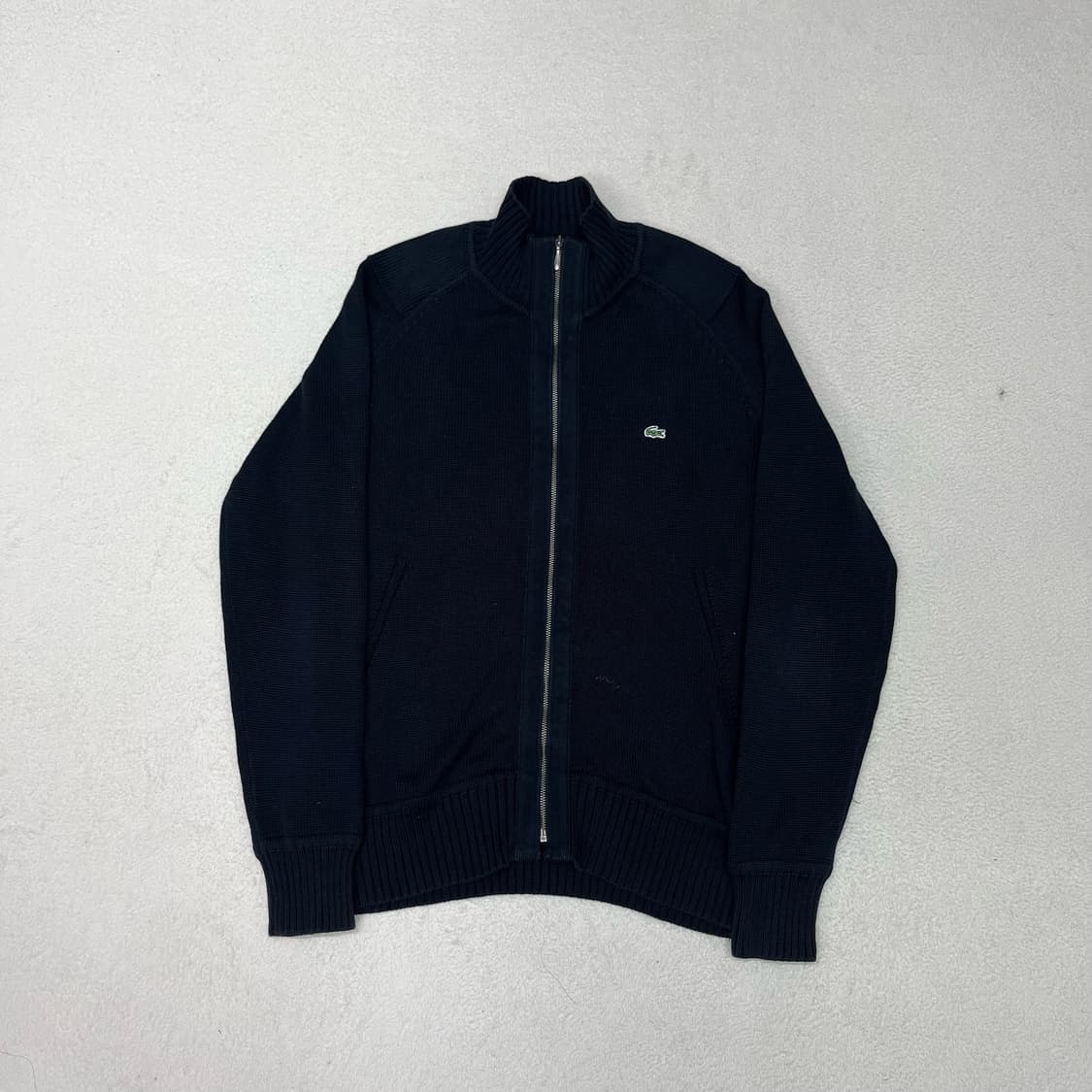 Lacoste black knit zip-up 상품이미지4