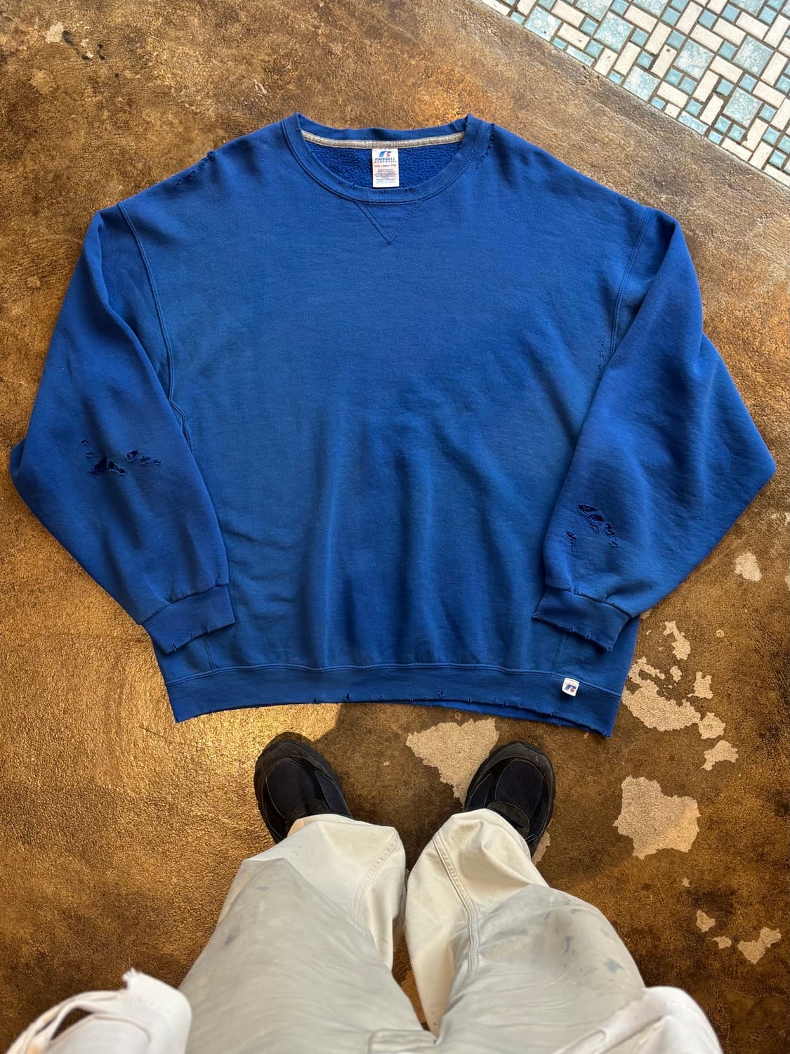 90’s RUSSELL Damage Sweatshirt 상품이미지1