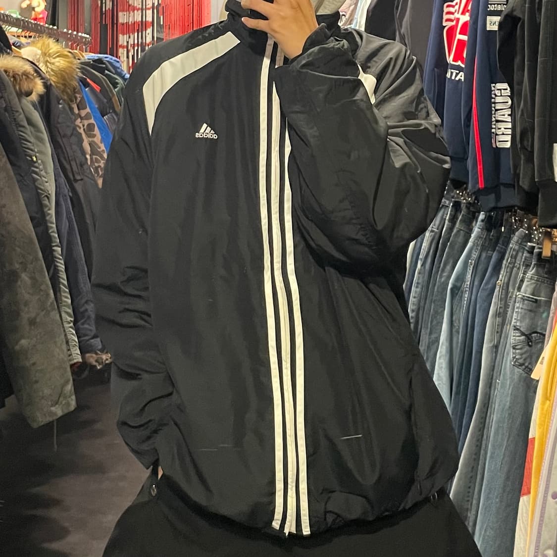 [IM] adidas 아디다스 블랙 바람막이 상품이미지2