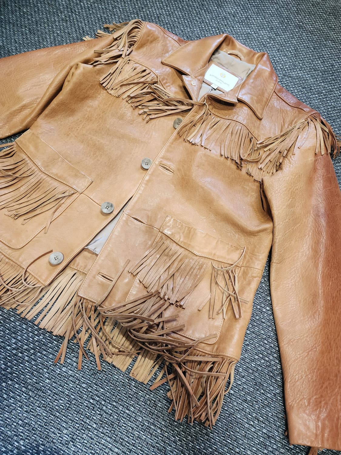 바나나리퍼블릭 가죽 프린지 자켓 상품이미지3