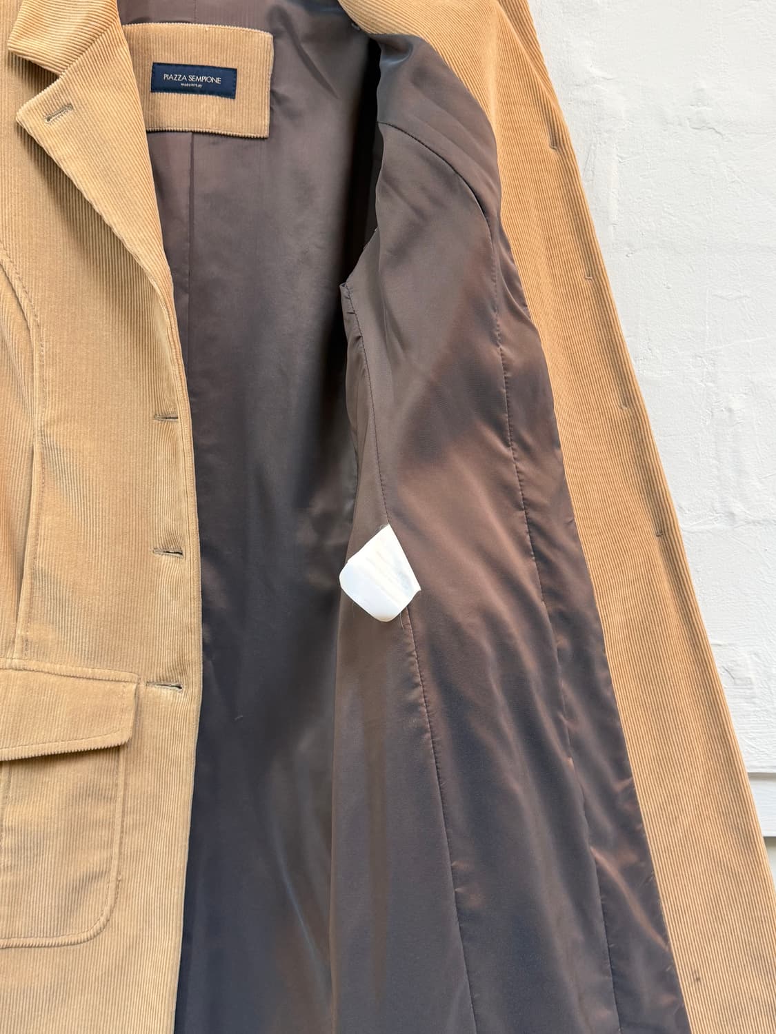 Piazza Sempione 베이지 코듀로이 코트 38 상품이미지6