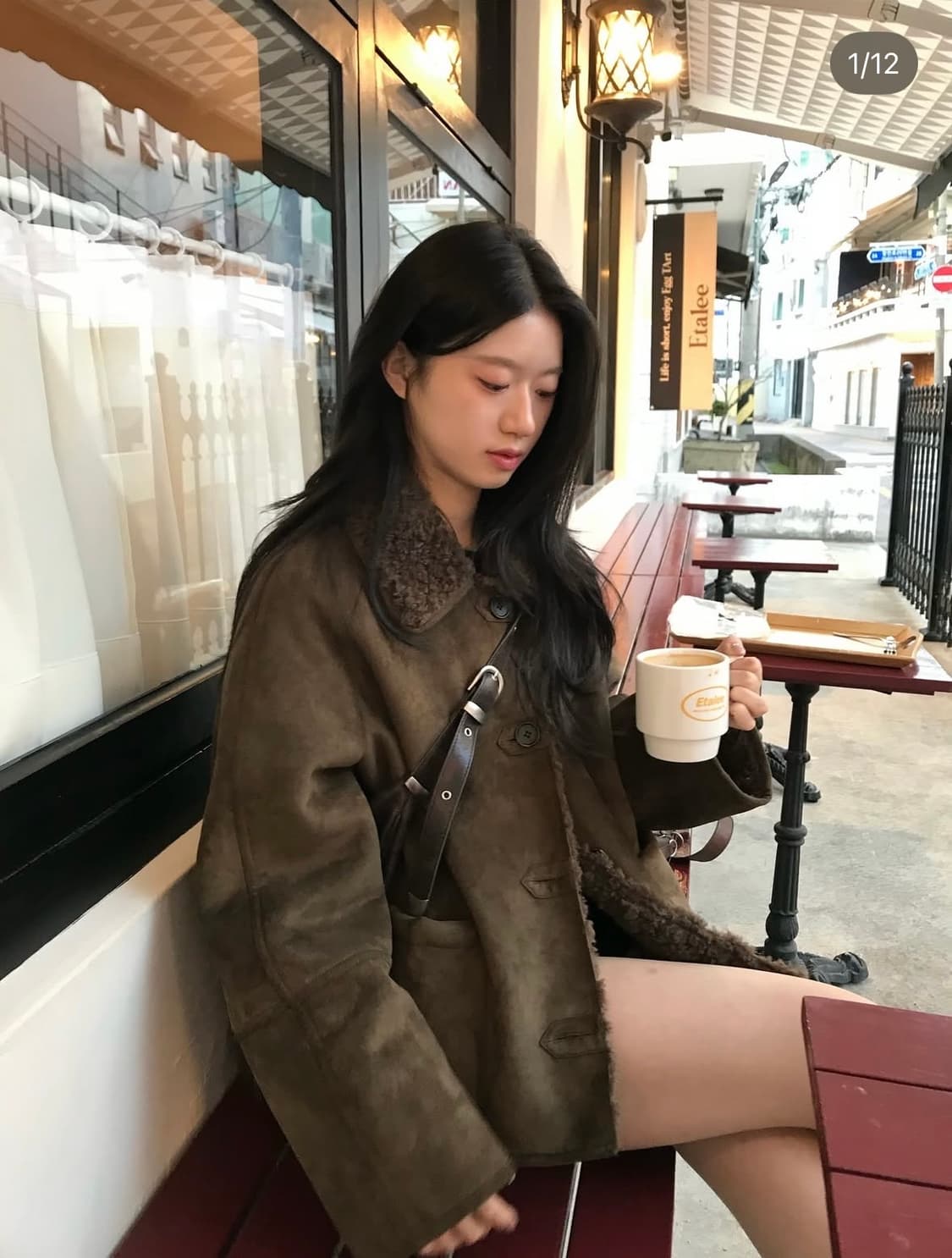 큐리티 리버서블 무스탕 상품이미지1