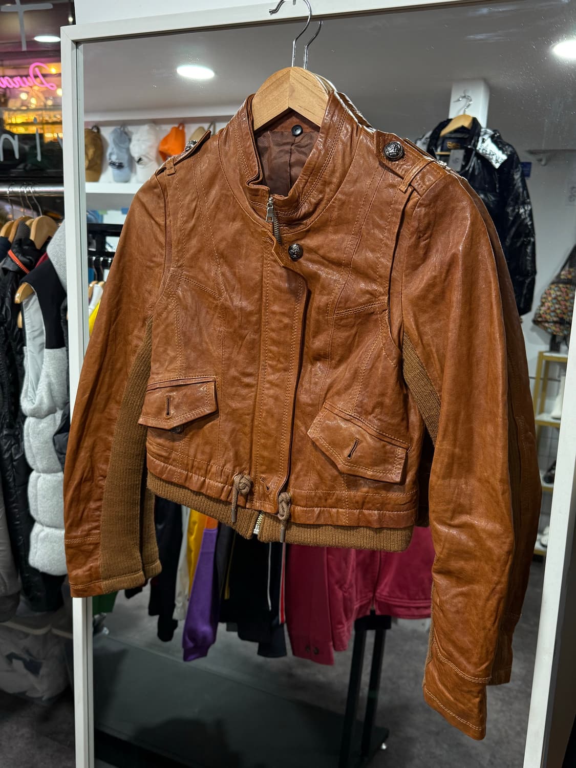 일본빈티지 가죽자켓 상품이미지2